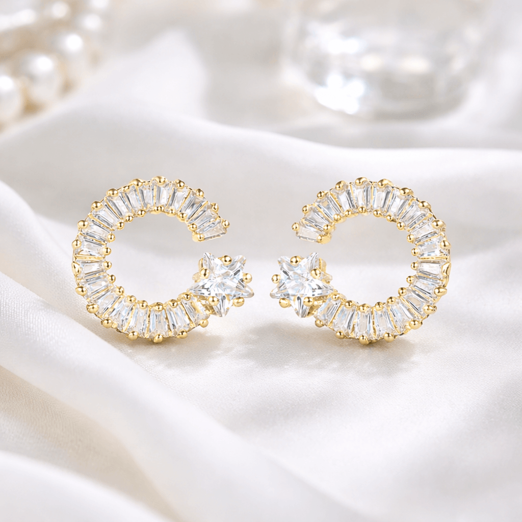 Baguette Arc Earrings