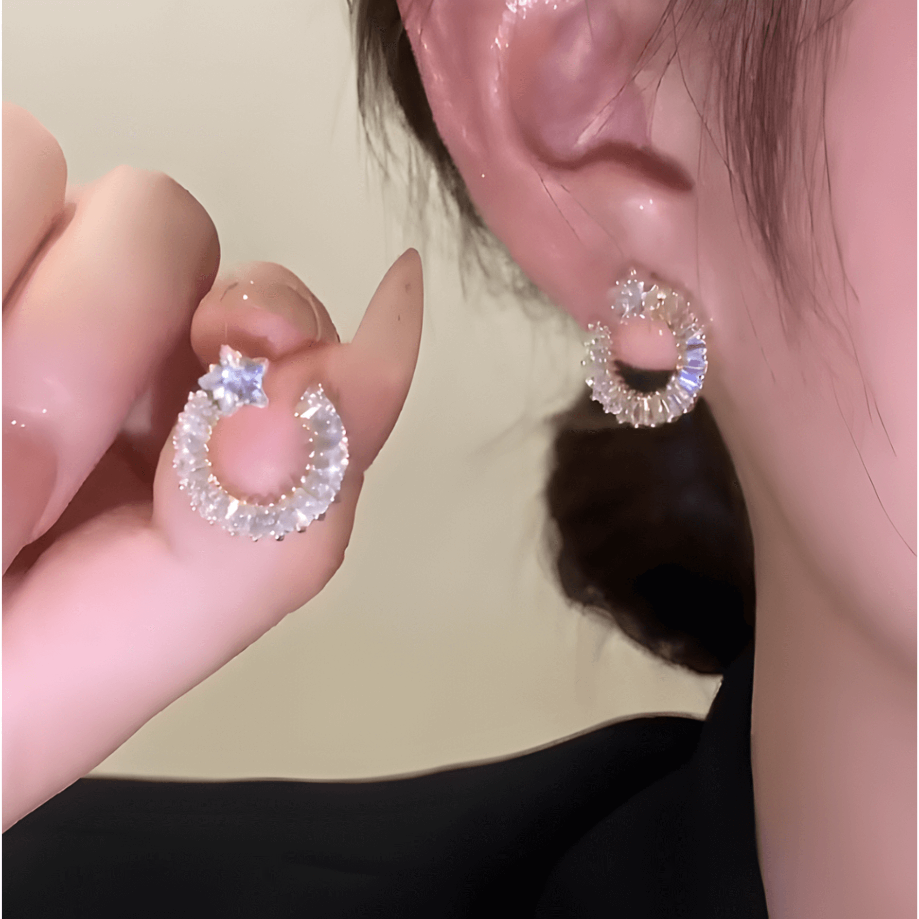 Baguette Arc Earrings