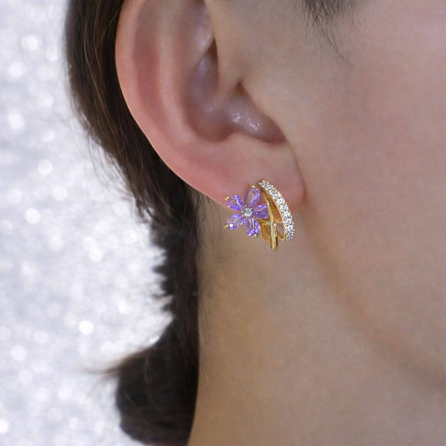 Amethyst Bloom Earrings