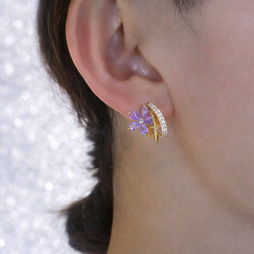 Amethyst Bloom Earrings